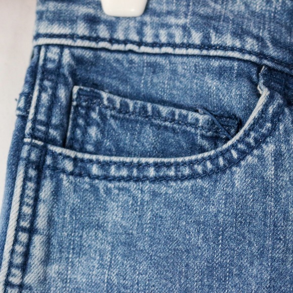 Hollister Acid Wash Blue Denim Shorts High Rise - Picture 6 of 6